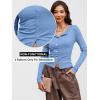 imageANRABESS Women Long Sleeve Button Down Shirts Ribbed Knit Slim Fitted Crop Tops 2026 Fall Y2K Dressy Casual Trendy OutfitsSky Blue