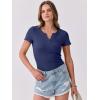 imageANRABESS Women Short Sleeve Tops V Neck Rib Knit Slim Fit Shirts Basic Tee 2026 Summer Casual TShirt Outfits ClothesNavy Blue