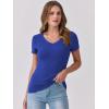 imageANRABESS Women Short Sleeve V Neck Ribbed Knit Fitted Shirts Basic Tees Tops 2026 Summer Casual TShirts Going Out OutfitsRoyal Blue