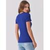 imageANRABESS Women Short Sleeve V Neck Ribbed Knit Fitted Shirts Basic Tees Tops 2026 Summer Casual TShirts Going Out OutfitsRoyal Blue