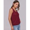 imageANRABESS Women Tank Tops Summer V Neck Sleeveless Casual Loose Fit Cute Cami Basic T Shirts Solid Tees 2026 Trendy OutfitsBurgundy