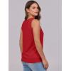 imageANRABESS Women Tank Tops Summer V Neck Sleeveless Casual Loose Fit Cute Cami Basic T Shirts Solid Tees 2026 Trendy OutfitsDeep Red