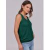 imageANRABESS Women Tank Tops Summer V Neck Sleeveless Casual Loose Fit Cute Cami Basic T Shirts Solid Tees 2026 Trendy OutfitsForest