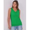 imageANRABESS Women Tank Tops Summer V Neck Sleeveless Casual Loose Fit Cute Cami Basic T Shirts Solid Tees 2026 Trendy OutfitsGreen