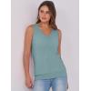 imageANRABESS Women Tank Tops Summer V Neck Sleeveless Casual Loose Fit Cute Cami Basic T Shirts Solid Tees 2026 Trendy OutfitsGreen Blue