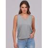 imageANRABESS Women Tank Tops Summer V Neck Sleeveless Casual Loose Fit Cute Cami Basic T Shirts Solid Tees 2026 Trendy OutfitsGrey