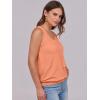 imageANRABESS Women Tank Tops Summer V Neck Sleeveless Casual Loose Fit Cute Cami Basic T Shirts Solid Tees 2026 Trendy OutfitsOrange