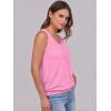 imageANRABESS Women Tank Tops Summer V Neck Sleeveless Casual Loose Fit Cute Cami Basic T Shirts Solid Tees 2026 Trendy OutfitsPink