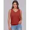 imageANRABESS Women Tank Tops Summer V Neck Sleeveless Casual Loose Fit Cute Cami Basic T Shirts Solid Tees 2026 Trendy OutfitsRed