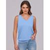 imageANRABESS Women Tank Tops Summer V Neck Sleeveless Casual Loose Fit Cute Cami Basic T Shirts Solid Tees 2026 Trendy OutfitsSky Blue