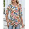 imageANRABESS Womens 34 Sleeve Blouses Dressy Casual Double Layers Shirts Flowy Tunic Top 2026 Spring Beach Vacation ClothesFloral Pink