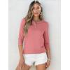 imageANRABESS Womens 34 Sleeve Tops Henley Shirts Casual Trendy Button T Shirts 2026 Summer Basic TunicCoral Pink