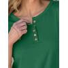 imageANRABESS Womens 34 Sleeve Tops Henley Shirts Casual Trendy Button T Shirts 2026 Summer Basic TunicGreen