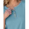 imageANRABESS Womens 34 Sleeve Tops Henley Shirts Casual Trendy Button T Shirts 2026 Summer Basic TunicLake Blue