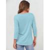imageANRABESS Womens 34 Sleeve Tops Henley Shirts Casual Trendy Button T Shirts 2026 Summer Basic TunicLight Blue