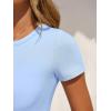 imageANRABESS Womens Bodysuits Short Sleeve Crew Neck Slim Fit Casual Tops Ribbed Knit Soft Basic Tee Shirts Trendy Outfits 2026Light Blue