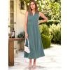 imageANRABESS Womens Casual Dress Summer Sleeveless V Neck Sundress Aline Flowy Beach Maxi Dresses Travel 2026 Vacation OutfitsGreen