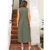 imageANRABESS Womens Casual Dress Summer Sleeveless V Neck Sundress Aline Flowy Beach Maxi Dresses Travel 2026 Vacation OutfitsOlive