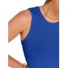 imageANRABESS Womens Crop Tank Tops High Neck Sleeveless Ribbed Knit Slim Fit Shirts 2026 Summer Casual Basic Workout ClothesRoyal Blue
