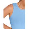 imageANRABESS Womens Crop Tank Tops High Neck Sleeveless Ribbed Knit Slim Fit Shirts 2026 Summer Casual Basic Workout ClothesSky Blue