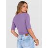 imageANRABESS Womens Half Sleeve Tops Summer Slim Fitted Henley Shirts 2026 Spring Basic Tees Dressy Casual Blouses Cute T ShirtBright Purple