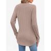 imageANRABESS Womens Henley Shirts Long Sleeve Tunic Tops 2025 Fall Fashion Outfits Ribbed Knit Sweaters Ladies Casual ClothesTan