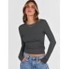 imageANRABESS Womens Long Sleeve Shirts Crew Neck Fitted Knit Casual TShirt Going Out Tops Basic Tees Fall Fashion Outfits 2025Deep Grey