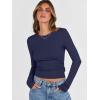imageANRABESS Womens Long Sleeve Shirts Crew Neck Fitted Knit Casual TShirt Going Out Tops Basic Tees Fall Fashion Outfits 2025Navy Blue