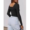 imageANRABESS Womens One Off Shoulder Shirts Long Sleeve Slim Fitted Going Out Crop Tops 2025 Fall Outfits Y2K ClothesBlack