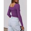 imageANRABESS Womens One Off Shoulder Shirts Long Sleeve Slim Fitted Going Out Crop Tops 2025 Fall Outfits Y2K ClothesPurple