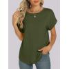 imageANRABESS Womens Oversized Short Sleeve T ShirtsArmy Green