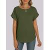 imageANRABESS Womens Oversized Short Sleeve T ShirtsArmy Green