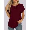 imageANRABESS Womens Oversized Short Sleeve T ShirtsBurgundy