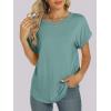 imageANRABESS Womens Oversized Short Sleeve T ShirtsCadet Blue