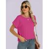 imageANRABESS Womens Oversized Short Sleeve T ShirtsHot Pink