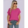 imageANRABESS Womens Oversized Short Sleeve T ShirtsHot Pink
