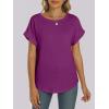 imageANRABESS Womens Oversized Short Sleeve T ShirtsPurple