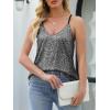 imageANRABESS Womens Sequin Tank Tops Sparkle Glitter Shirts Sexy Party Shimmer Camisole Sleeveless V Neck Summer Going Out VestBlack White