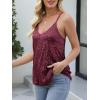 imageANRABESS Womens Sequin Tank Tops Sparkle Glitter Shirts Sexy Party Shimmer Camisole Sleeveless V Neck Summer Going Out VestBurgundy