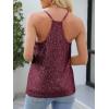 imageANRABESS Womens Sequin Tank Tops Sparkle Glitter Shirts Sexy Party Shimmer Camisole Sleeveless V Neck Summer Going Out VestBurgundy