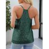 imageANRABESS Womens Sequin Tank Tops Sparkle Glitter Shirts Sexy Party Shimmer Camisole Sleeveless V Neck Summer Going Out VestGreen