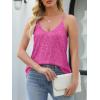imageANRABESS Womens Sequin Tank Tops Sparkle Glitter Shirts Sexy Party Shimmer Camisole Sleeveless V Neck Summer Going Out VestHot Pink