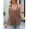 imageANRABESS Womens Sequin Tank Tops Sparkle Glitter Shirts Sexy Party Shimmer Camisole Sleeveless V Neck Summer Going Out VestMulticolor Gold