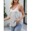 imageANRABESS Womens Sequin Tank Tops Sparkle Glitter Shirts Sexy Party Shimmer Camisole Sleeveless V Neck Summer Going Out VestSilver