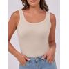 imageANRABESS Womens Sleeveless Scoop Neck Tank Top Ribbed Fitted Summer Basic Slim Cute Tops 2026Beige