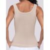 imageANRABESS Womens Sleeveless Scoop Neck Tank Top Ribbed Fitted Summer Basic Slim Cute Tops 2026Beige