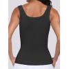 imageANRABESS Womens Sleeveless Scoop Neck Tank Top Ribbed Fitted Summer Basic Slim Cute Tops 2026Black