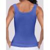 imageANRABESS Womens Sleeveless Scoop Neck Tank Top Ribbed Fitted Summer Basic Slim Cute Tops 2026Blue