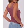 imageANRABESS Womens Sleeveless Scoop Neck Tank Top Ribbed Fitted Summer Basic Slim Cute Tops 2026Brick Red