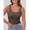 imageANRABESS Womens Sleeveless Scoop Neck Tank Top Ribbed Fitted Summer Basic Slim Cute Tops 2026Brown
